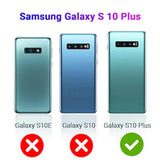 VAKIBO Best Selling Black and Transparent Coloured Made With Soft TPU and Acrylic Back Cover Case With 4 Corner and Camera Protection Suitable for Samsung Galaxy S10 Plus