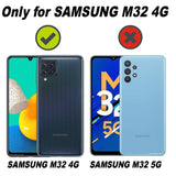 VAKIBO Best Selling Black and Transparent Coloured Made With Soft TPU and Acrylic Back Cover Case With 4 Corner and Camera Protection Suitable for Samsung Galaxy M32 4G