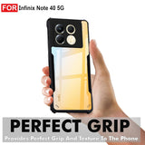 VAKIBO Super Premium Black Border Transparent Case With Corner Protection & Camera Protection Suitable for Infinix Note 40 Pro