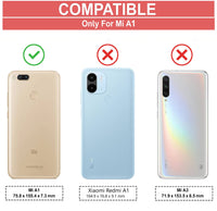 VAKIBO Super Premium Black Border Transparent Case With Corner Protection & Camera Protection Suitable for MI A1
