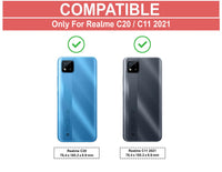 VAKIBO Super Premium Black Border Transparent Case With Corner Protection & Camera Protection Suitable for Realme C11 2021