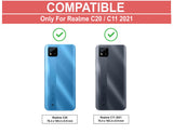 VAKIBO Super Premium Black Border Transparent Case With Corner Protection & Camera Protection Suitable for Realme C11 2021