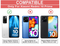 VAKIBO Super Premium Black Border Transparent Case With Corner Protection & Camera Protection Suitable for Mi Redmi 10 Prime