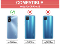 VAKIBO Super Premium Black Border Transparent Case With Corner Protection & Camera Protection Suitable for Oppo A16