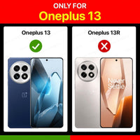 VAKIBO Best Selling Black and Transparent Coloured Made With Soft TPU and Acrylic Back Cover Case With 4 Corner and Camera Protection Suitable for OnePlus 13