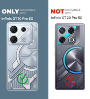 VAKIBO Super Premium Black Border Transparent Case With Corner Protection & Camera Protection Suitable for Infinix GT10 Pro