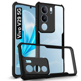 VAKIBO Super Premium Black Border Transparent Case With Corner Protection & Camera Protection Suitable for Vivo V29