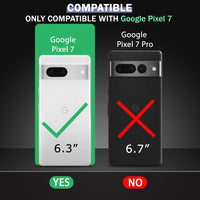 VAKIBO Super Premium Black Border Transparent Case With Corner Protection & Camera Protection Suitable for Google Pixel 7