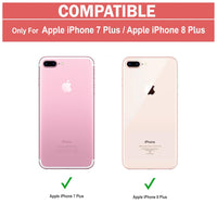VAKIBO Best Selling Black and Transparent Coloured Made With Soft TPU and Acrylic Back Cover Case With 4 Corner and Camera Protection Suitable for iPhone 8 Plus