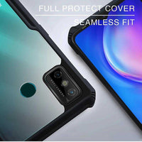 VAKIBO Super Premium Black Border Transparent Case With Corner Protection & Camera Protection Suitable for Tecno Spark 6 Go