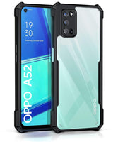 VAKIBO Super Premium Black Border Transparent Case With Corner Protection & Camera Protection Suitable for Oppo A92