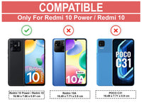 VAKIBO Super Premium Black Border Transparent Case With Corner Protection & Camera Protection Suitable for Mi Redmi 10C
