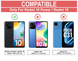 VAKIBO Super Premium Black Border Transparent Case With Corner Protection & Camera Protection Suitable for Mi Redmi 10C