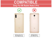 VAKIBO Super Premium Black Border Transparent Case With Corner Protection & Camera Protection Suitable for Mi Redmi Note 5 Pro