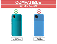 VAKIBO Super Premium Black Border Transparent Case With Corner Protection & Camera Protection Suitable for Poco C3