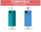 VAKIBO Super Premium Black Border Transparent Case With Corner Protection & Camera Protection Suitable for Poco C3