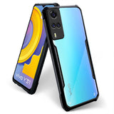 VAKIBO Super Premium Black Border Transparent Case With Corner Protection & Camera Protection Suitable for Vivo Y51 2020