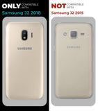 VAKIBO Best Selling Black and Transparent Coloured Made With Soft TPU and Acrylic Back Cover Case With 4 Corner and Camera Protection Suitable for Samsung Galaxy J2 2018