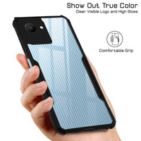 VAKIBO Super Premium Black Border Transparent Case With Corner Protection & Camera Protection Suitable for Realme C30s