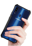 VAKIBO Super Premium Black Border Transparent Case With Corner Protection & Camera Protection Suitable for Samsung A20S