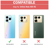 VAKIBO Super Premium Black Border Transparent Case With Corner Protection & Camera Protection Suitable for Infinix Note 40X