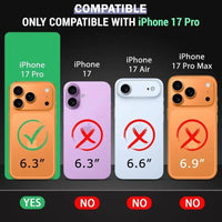 Super Premium Quality Tempered Glass Screen Guard Protector With Black Border Suitable For Apple iPhone 17 Pro