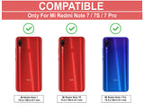 VAKIBO Super Premium Black Border Transparent Case With Corner Protection & Camera Protection Suitable for Mi Redmi Note 7 Pro