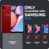 VAKIBO Best Selling Black and Transparent Coloured Made With Soft TPU and Acrylic Back Cover Case With 4 Corner and Camera Protection Suitable for Samsung Galaxy A10S