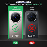 VAKIBO Best Selling Black and Transparent Coloured Made With Soft TPU and Acrylic Back Cover Case With 4 Corner and Camera Protection Suitable for Vivo X200 Pro