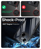 VAKIBO Super Premium Black Border Transparent Case With Corner Protection & Camera Protection Suitable for Tecno Pop9 4G