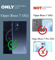 VAKIBO Super Premium Black Border Transparent Case With Corner Protection & Camera Protection Suitable for Oppo Reno 7 5G