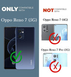VAKIBO Super Premium Black Border Transparent Case With Corner Protection & Camera Protection Suitable for Oppo Reno 7 5G