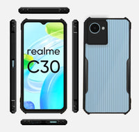 VAKIBO Super Premium Black Border Transparent Case With Corner Protection & Camera Protection Suitable for Realme Narzo 50i Prime