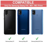 VAKIBO Best Selling Black and Transparent Coloured Made With Soft TPU and Acrylic Back Cover Case With 4 Corner and Camera Protection Suitable for Samsung Galaxy F41