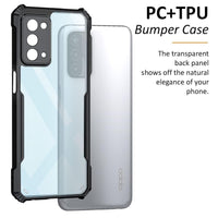 VAKIBO Super Premium Black Border Transparent Case With Corner Protection & Camera Protection Suitable for Oppo A93 5G