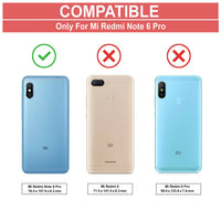 VAKIBO Super Premium Black Border Transparent Case With Corner Protection & Camera Protection Suitable for MI Redmi Note 6 Pro