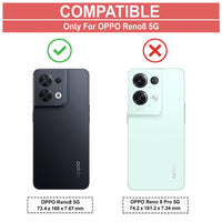 VAKIBO Super Premium Black Border Transparent Case With Corner Protection & Camera Protection Suitable for Oppo Reno 8 5G