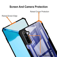 VAKIBO Super Premium Black Border Transparent Case With Corner Protection & Camera Protection Suitable for Realme XT