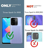 VAKIBO Super Premium Black Border Transparent Case With Corner Protection & Camera Protection Suitable for Tecno Spark Go 2022