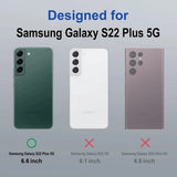 VAKIBO Best Selling Black and Transparent Coloured Made With Soft TPU and Acrylic Back Cover Case With 4 Corner and Camera Protection Suitable for Samsung Galaxy S22 Plus