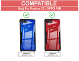 VAKIBO Super Premium Black Border Transparent Case With Corner Protection & Camera Protection Suitable for Realme C2