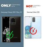 VAKIBO Best Selling Black and Transparent Coloured Made With Soft TPU and Acrylic Back Cover Case With 4 Corner and Camera Protection Suitable for Samsung Galaxy S20 Ultra