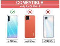 VAKIBO Super Premium Black Border Transparent Case With Corner Protection & Camera Protection Suitable for Oppo F15