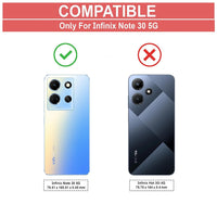 VAKIBO Super Premium Black Border Transparent Case With Corner Protection & Camera Protection Suitable for Infinix Note 30