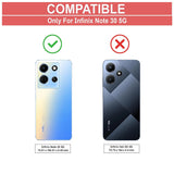 VAKIBO Super Premium Black Border Transparent Case With Corner Protection & Camera Protection Suitable for Infinix Note 30