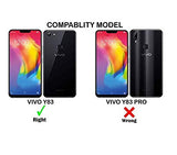 VAKIBO Best Selling Black and Transparent Coloured Made With Soft TPU and Acrylic Back Cover Case With 4 Corner and Camera Protection Suitable for Vivo Y83