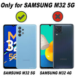 VAKIBO Best Selling Black and Transparent Coloured Made With Soft TPU and Acrylic Back Cover Case With 4 Corner and Camera Protection Suitable for Samsung Galaxy M32 5G