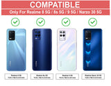 VAKIBO Super Premium Black Border Transparent Case With Corner Protection & Camera Protection Suitable for Realme 8 5G