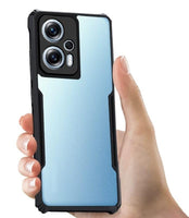VAKIBO Super Premium Black Border Transparent Case With Corner Protection & Camera Protection Suitable for Moto G23