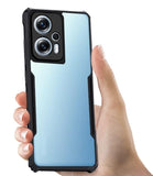 VAKIBO Super Premium Black Border Transparent Case With Corner Protection & Camera Protection Suitable for Moto G23